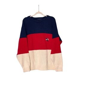 🌵Vintage Tommy Hilfiger American Flag Knitted Sweater Size Large🌵